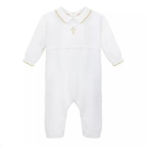 Christening Baptism Outfit/Onesie, (size 6m) 100% cotton
